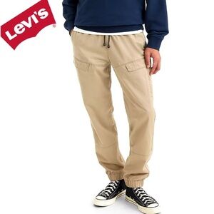 NWT LEVI’S PREMIUM TRAIL CARGO MEN'S JOGGERS 100%COTTON TAPERED LEG CASUAL PANTS